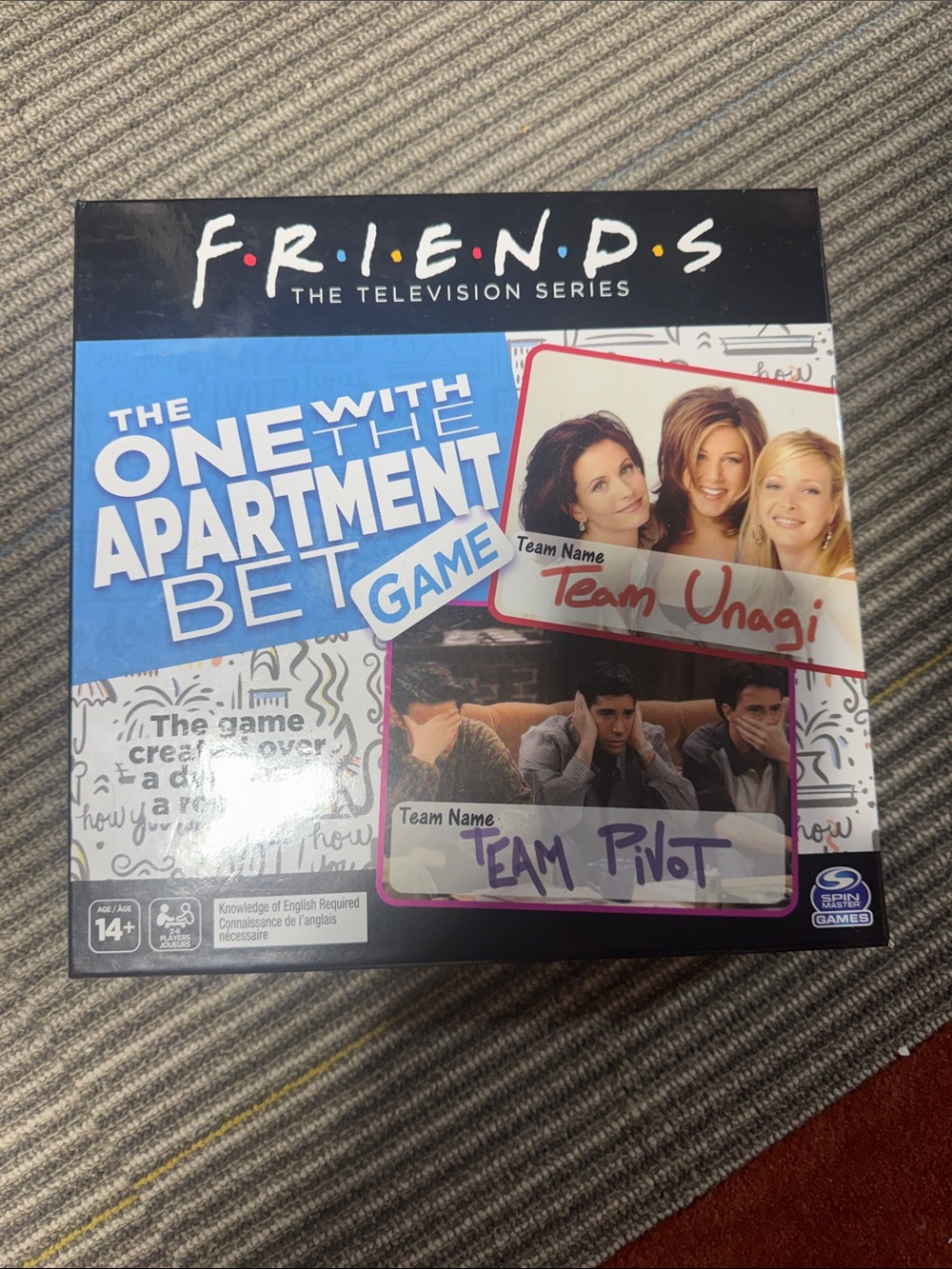 Friends The One With The Apartment Bet Game - Blue Box